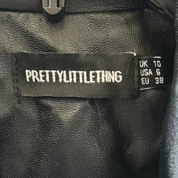 PRETTY LITTLE THING Black Blazer Jacket Size 6 Pockets - Picture 2 of 7